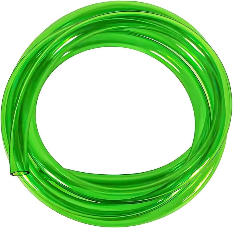 KVAEY Colorful Fuel Line Hose Tube, Flexible Anticorrosion Silicone Gas Line Petrol Hose Line, Soft High Performance Vacuum Tubing Hose Replacement for Motorcycle Dirt Pit Bike ATV (Green) - Image 1